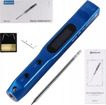 SEQURE SI012 Pro páječka s hrotem T12-B2 modrá s regulací citlivosti