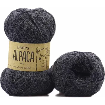 Příze Drops Alpaca MIX 0506 antracit