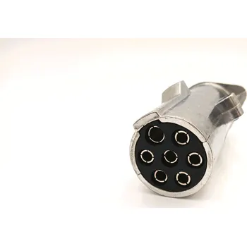 Elektrická zásuvka Zástrčka 7 pól - 24V černá (dutinky)