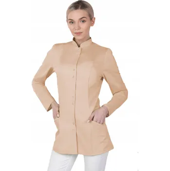 46 DÁMSKÝ ZDRAVOTNICKÝ BLEJZR NA ZIP SE STOJÁČKEM, KOSMETICKÝ PLÁŠŤ 141SD