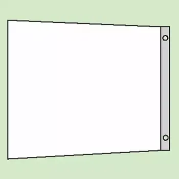 samolepka Tabulka praporková – obdélník 40 × 20 cm (na zábradlí)