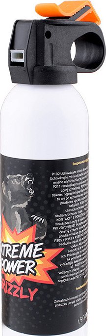 Sprej GRIZZLY pro obranu proti medvědům 150ml s dosahem 8m