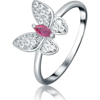 Prsten Stříbrný prstýnek s motýlem vel. 50