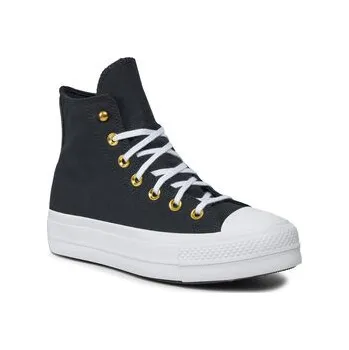 Dámská obuv Converse Plátěnky Chuck Taylor All Star Lift Platform Star Studded A05453C Černá 38