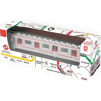 Dětské zboží Pražské metro - kovová souprava 16 cm