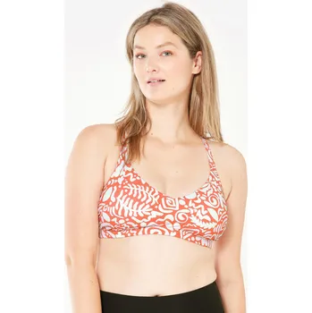 Dámské plavky DECATHLON Dámské plavky horní díl Lila Poly 38 ORANŽOVÁ