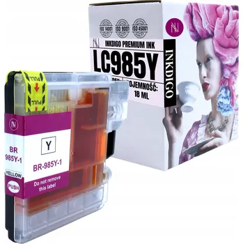 Žlutá inkoustová kazeta Inkdigo pro tiskárny Brother