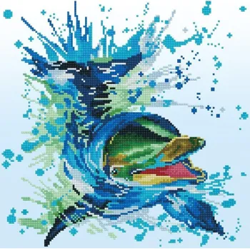 Diamantové malování DIAMOND DOTZ - Diamantové malování - DELFÍN