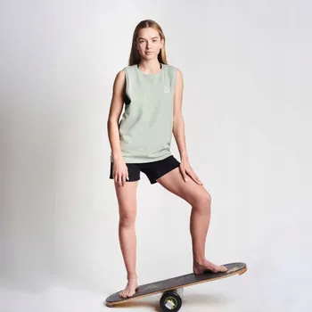 Dámské spodní prádlo Dámská bavlněná volná světle zelená šalvěj Tank Cuna S