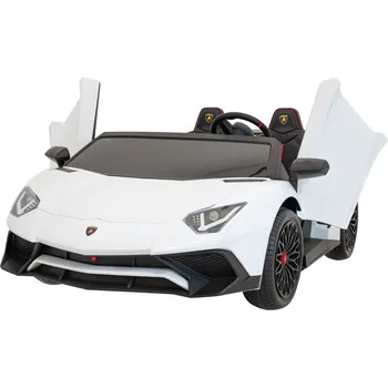 Dětské elektrovozidlo Mamido Dětské elektrické autíčko Lamborghini Aventador SV bílé