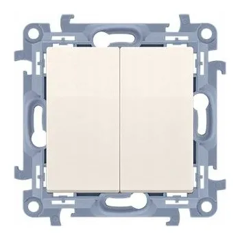 vypínač Dvojitý vypínač Klasik, Zápustný Kontakt-simon krémový CW5BL.01/41
