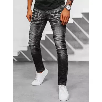 Pánská móda Černé pánské džínové kalhoty UX3949 Velikost: 33