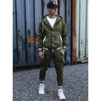 Pánská khaki tepláková souprava AX0788 Velikost: 2XL