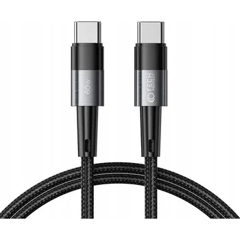 Datový kabel Kabel Tech-protect USB typ C - USB typ C 1 m šedý