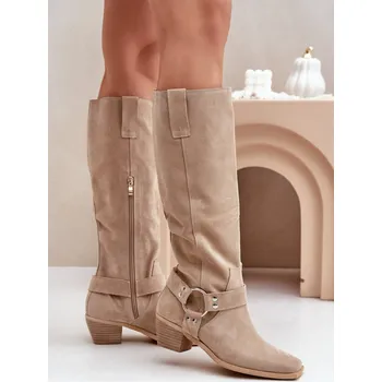 Dámské kozačky Kozačky na podpatku model 203901 Step in style 39