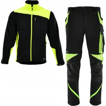 montérky PRACOVNÍ KALHOTY NEOFLEX STRETCH SPANDEX ELASTICKÉ FLEECE SOUPRAVA VELIKOST 58