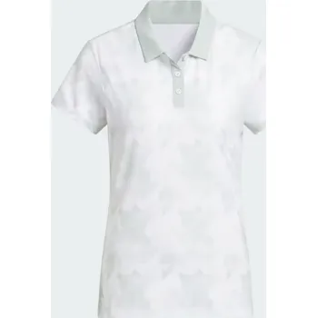 Adidas W polo Ultimate Print - bílo zelené: Dámské S