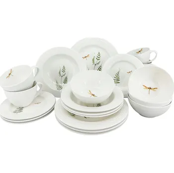 Talíř Obědový a kávový servis by inspire Croft Vážka 20 ks