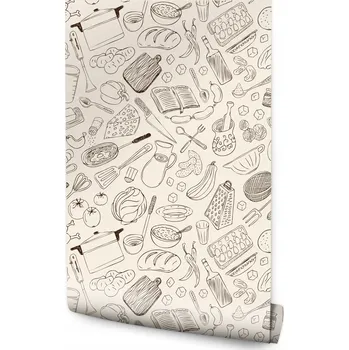 Fototapeta Tapeta chléb sýr vejce lahve zelenina do jídelny