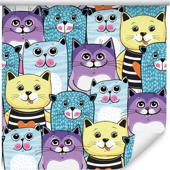 Tapeta Tapeta pro děti - Barevné koťátka /377857993