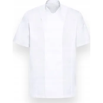 Moto oblečení Pánská kuchařská bunda se zapínáním na knoflíčky – rukáv 1/2, bílá vel. 52