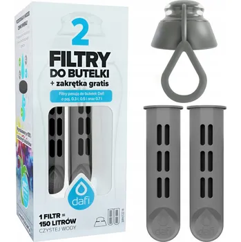 Příslušenství pro čtečku elektronické knihy Filtr do láhve Dafi (2 ks) + víčko bezbarvé