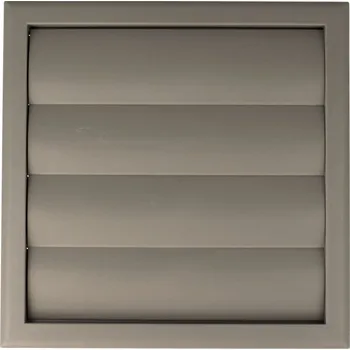 Větrací mřížka Stěnová výustka s žaluzií 154x154 mm, příruba průměr 100 mm