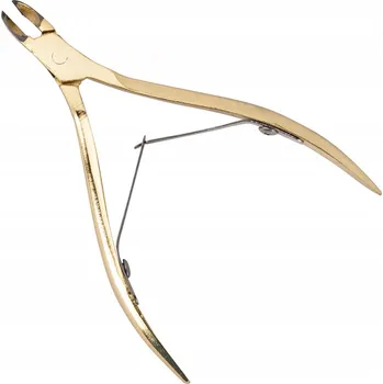 Kleštičky na nehtovou kůžičku manikúra 4 mm zlaté ostré