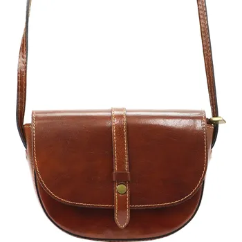 Kabelka Kožená crossbody kabelka Gregorio 119 hnědá