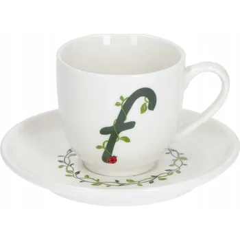 LA PORCELLANA BIANCA SOLOTUA Šálek s podšálkem 90 ml, Vzor F