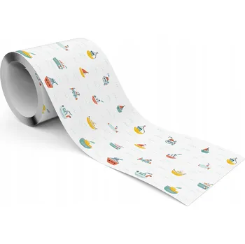 Fototapeta Dekorativní Bordura pro tapety Lodě pod vodou Lodě Skandinávský styl