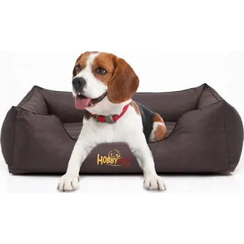 Pelíšek pro psa Doggy kotec hnědá 85 cm x 65 cm