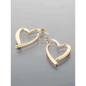 Náušnice Prosperk Náušnice velká zlatá srdce