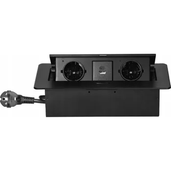 Elektrická zásuvka Orno černá Elektrická Zásuvka na pracovní desku