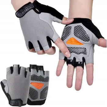 Cyklistické rukavice GELOVÉ CYKLISTICKÉ RUKAVICE PÁNSKÉ DÁMSKÉ BEZ PRSTŮ NA KOLO XL