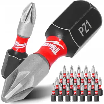 Bit 25x Bity úderové MILWAUKEE PZ1 25 mm MAGNETICKÝ ŠROUBOVACÍ BIT POZIDRIV
