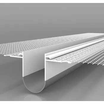 Stavební profil LIKOV s.r.o. LIKOV dilatace průběžná PVC LD-NH 06 s tkaninou dl.2,5m (181.0625)