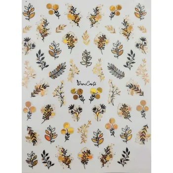 Samolepky na nehty Deni Carte CJ-011 zlaté