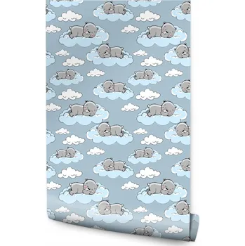 Tapeta 10m ROLE Tapeta pro děti Spící Medvídci Obláčky
