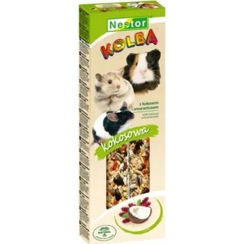 Krmivo pro hlodavce NESTOR pamlsek tyčinka pro hlodavce a králíky s kokosem a amarantem 2ks