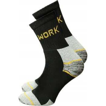 Pracovní obuv Pevné pracovní ponožky BOZP WORK froté teplá konstrukce polské vel. 43-46