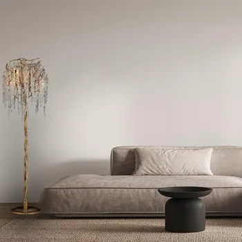 Stojací lampa Luxusní křišťálová stojací lampa 5 x G9 - CA021/F - NEDES