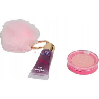 Obraz Sada lesků na rty s tvářenkou a pomponem