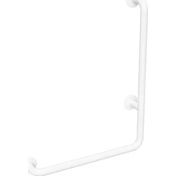 Madlo do koupelny Bemeta Design HELP: Madlo, 680 mm, ve tvaru L, pravé, bez krytky, bílá - 301112064