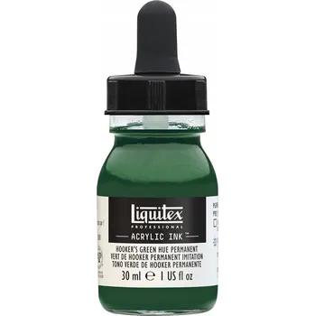 Vodová barva Trvalá akrylová barva Liquitex, odstín Hooker's Green Hue, 30 ml