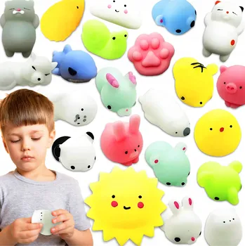 Hračka pro nejmenší Mačkací Hračka antistresový RobeToy plastový, vícebarevný, 24 ks