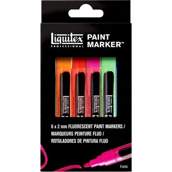 Sada fixů Liquitex Fluorescent, 6 ks