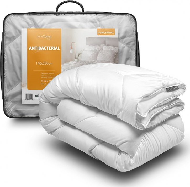 Prošívaná celoroční přikrývka pro alergiky ANTIBACTERIAL 140x200 cm mikrovlákno John Cotton
