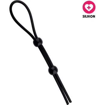 VšeNaSex.cz Erekční kroužek Dual Noose Ring černý