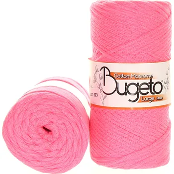 Příze Maccaroni Cotton Macrame Large 3mm neon růžová 223